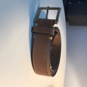 Men’s coach leather belt